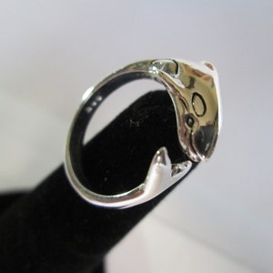 SMALL ORCA RING free shipping in America, ships immediately. killer whale jewelry, killer whale jewelry, orca jewelry, whale jewelry