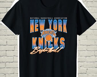 New York Knicks Basketball Fan Shirt, Faded Distressed Retro Mens Hoops Top, Game Day Birthday Gift For Sports Lover Boyfriend