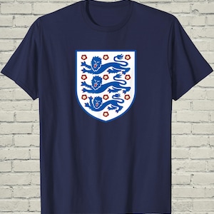 England Football Tee, Lions Top, Match Day Gift Him, British Soccer Shirt, UK Sports Fan Gear, World Tournament Merch image 1