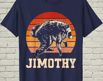 Jimothy Raccoon Shirt, Seattle Feral Legend Short Spine Trash Panda Tee, Funny Meme Gift for Animal Lovers
