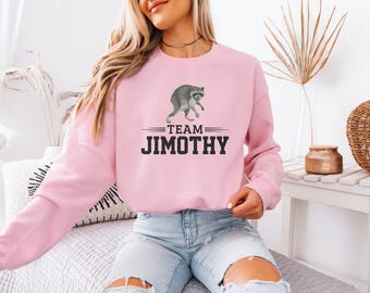 Team Jimothy Raccoon Shirt | Funny Meme Animal Graphic Tee - Seattle Inspired Apparel - Gift For Nature Enthusiasts