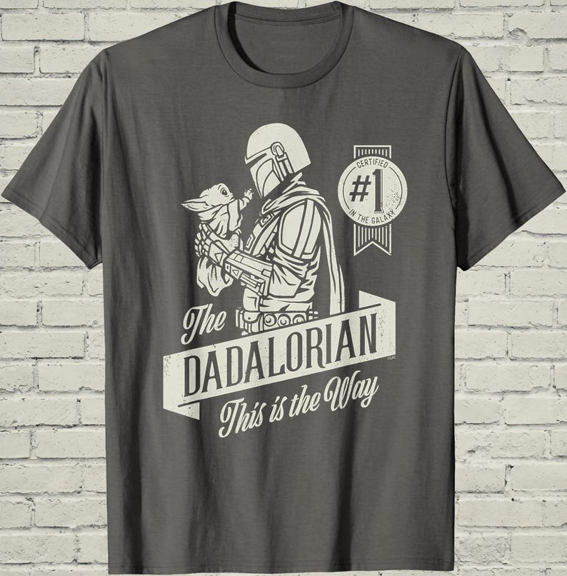 Dadalorian Shirt, Funny Mandalorian Grogu Graphic Tee, Fathers Day Gift For Cool Star Wars Sci Fi Geek Husband image 10