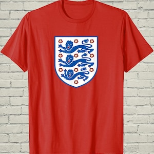 England Football Tee, Lions Top, Match Day Gift Him, British Soccer Shirt, UK Sports Fan Gear, World Tournament Merch image 3