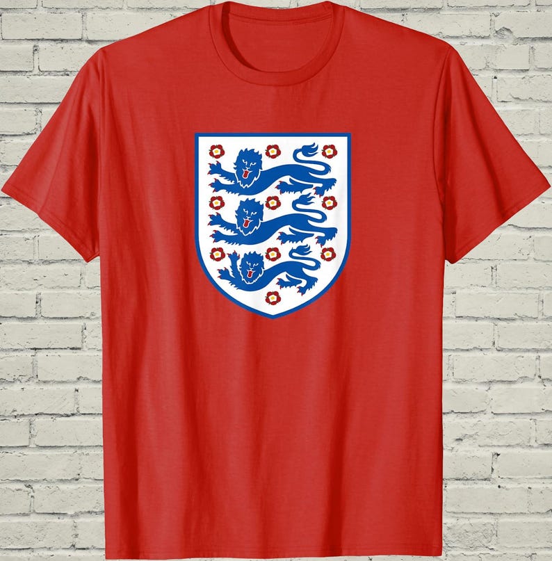 England Football Tee, Lions Top, Match Day Gift Him, British Soccer Shirt, UK Sports Fan Gear, World Tournament Merch image 3