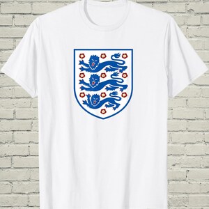 England Football Tee, Lions Top, Match Day Gift Him, British Soccer Shirt, UK Sports Fan Gear, World Tournament Merch image 2