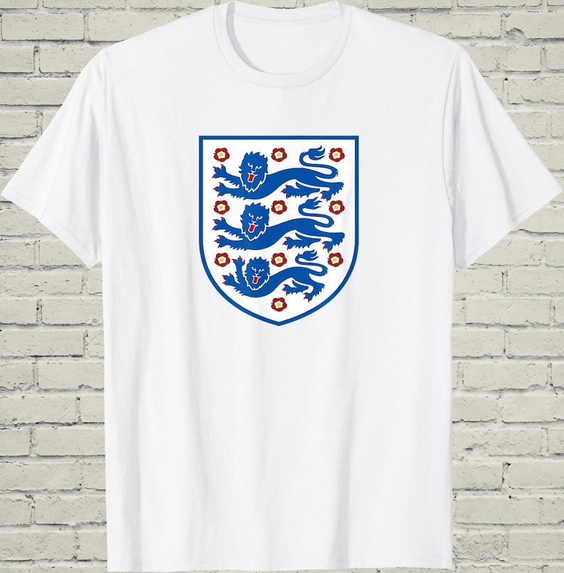 England Football Tee, Lions Top, Match Day Gift Him, British Soccer Shirt, UK Sports Fan Gear, World Tournament Merch image 2