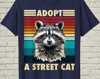 Funny Raccoon Shirt, Vintage Trash Panda, Christmas Gift Dad, Retro Humorous Tee, Silly Racoon Apparel, Goblincore Birthday Wear