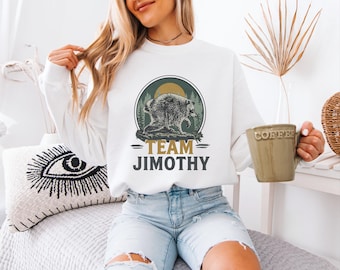 Team Jimothy Raccoon Shirt: Funny Meme Graphic Tee | Wildlife Apparel | Nature Lover Gift Theme