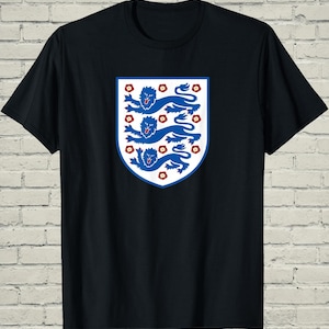 England Football Tee, Lions Top, Match Day Gift Him, British Soccer Shirt, UK Sports Fan Gear, World Tournament Merch image 4