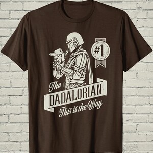 Dadalorian Shirt, Funny Mandalorian Grogu Graphic Tee, Fathers Day Gift For Cool Star Wars Sci Fi Geek Husband image 14