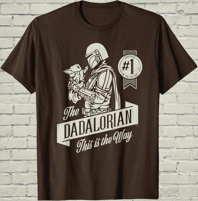 Dadalorian Shirt, Funny Mandalorian Grogu Graphic Tee, Fathers Day Gift For Cool Star Wars Sci Fi Geek Husband image 14
