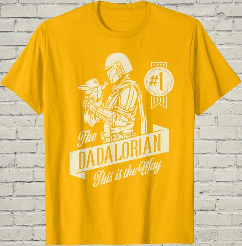 Dadalorian Shirt, Funny Mandalorian Grogu Graphic Tee, Fathers Day Gift For Cool Star Wars Sci Fi Geek Husband image 15