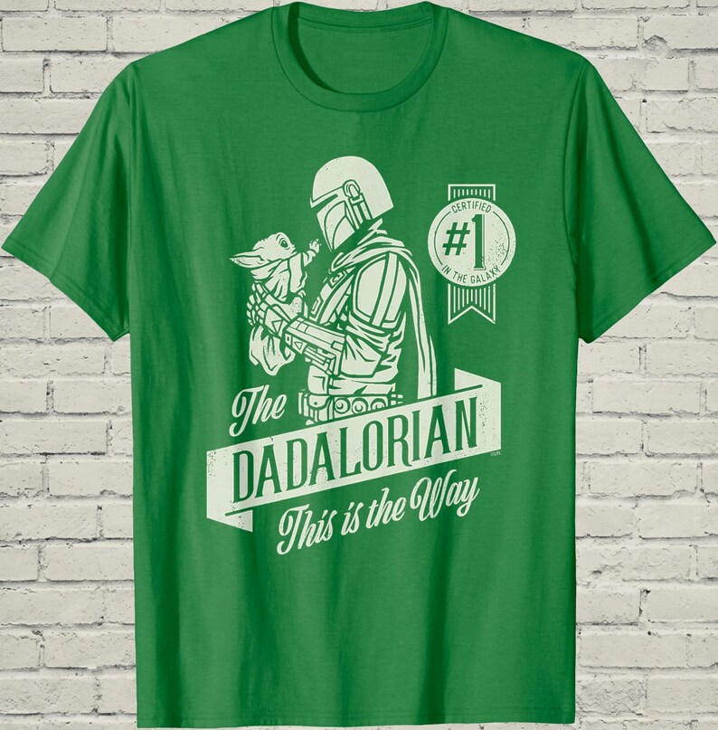 Dadalorian Shirt, Funny Mandalorian Grogu Graphic Tee, Fathers Day Gift For Cool Star Wars Sci Fi Geek Husband image 13