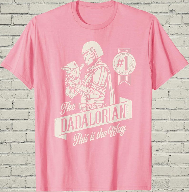 Dadalorian Shirt, Funny Mandalorian Grogu Graphic Tee, Fathers Day Gift For Cool Star Wars Sci Fi Geek Husband image 12