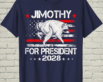 Timothy Jimothy Tee, Raccoon 2028 Shirt, Funny Campaign Top, Cute Political Meme, Humorous Satire Wear, Birthday Gift for Him