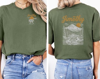 Cute Raccoon Tee, Funny Meme Graphic - Wildlife Animals Lover Shirt - Jimothy Two Side Print - Unisex Apparel