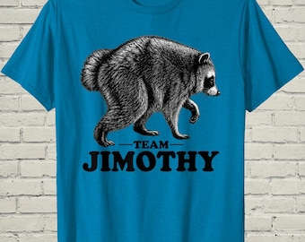 Jimothy Raccoon Tee, Viral Meme Trash Panda Shirt, Cute Seattle Short Spine Wildlife Retro Novelty Humorous Birthday Gift for Him