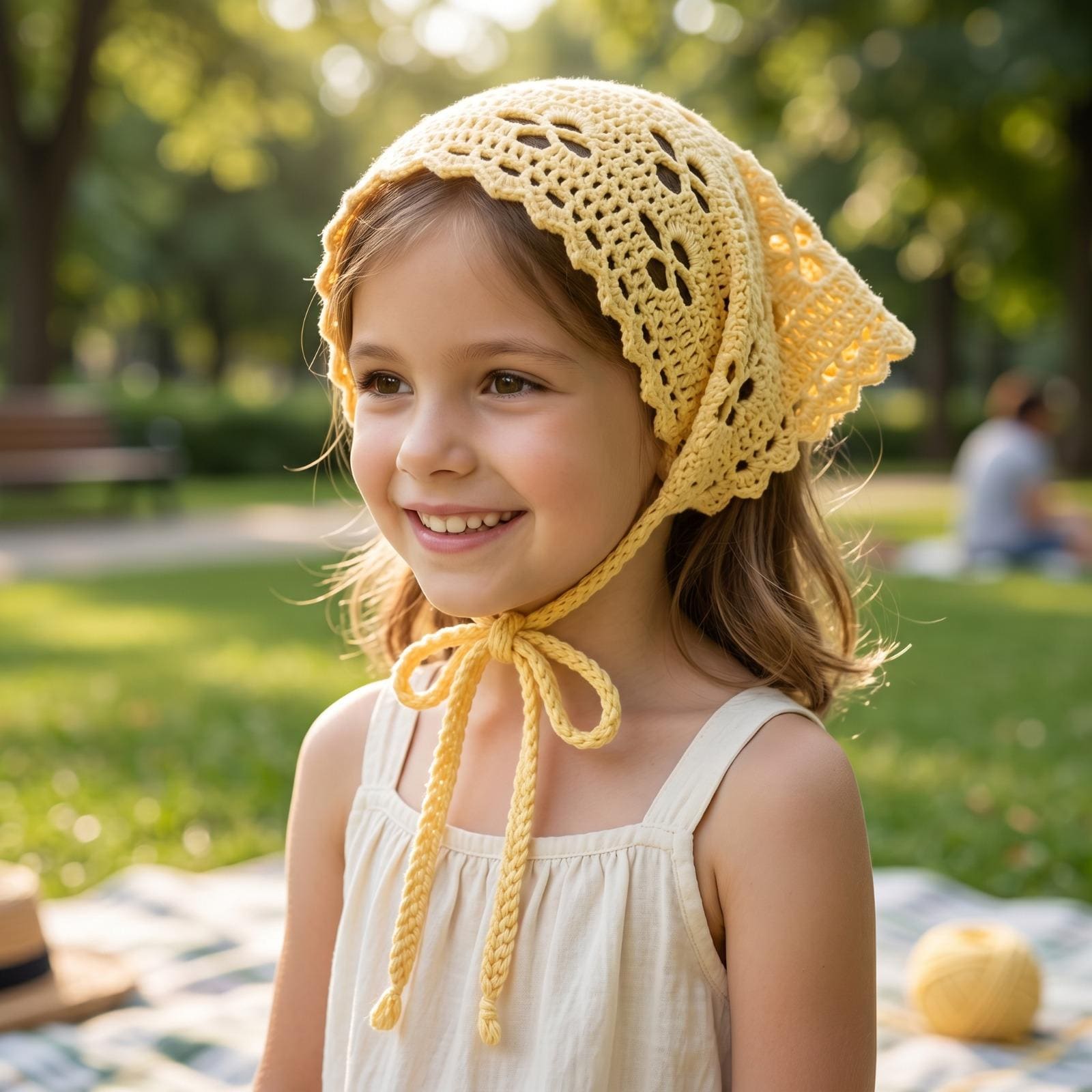 30 Head Scarf Crochet Patterns for Bandanas, Kerchiefs, and Stylish Wraps 30 Boho Crochet Head Scarf with Scalloped Edge