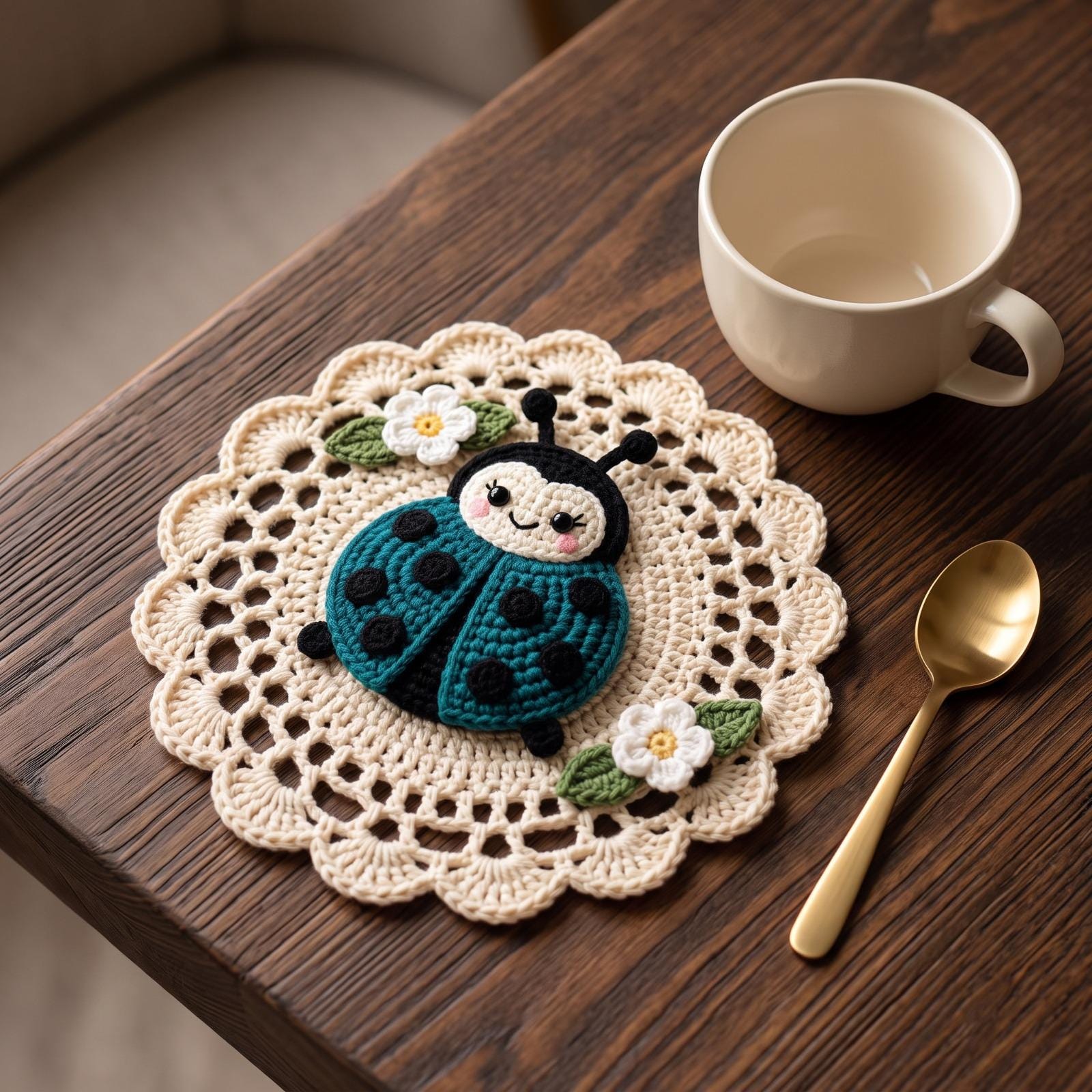 Ladybug Granny Square Pattern