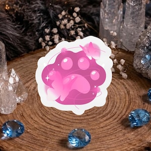 Surprise pack: Set of 5 transparent paw stickers