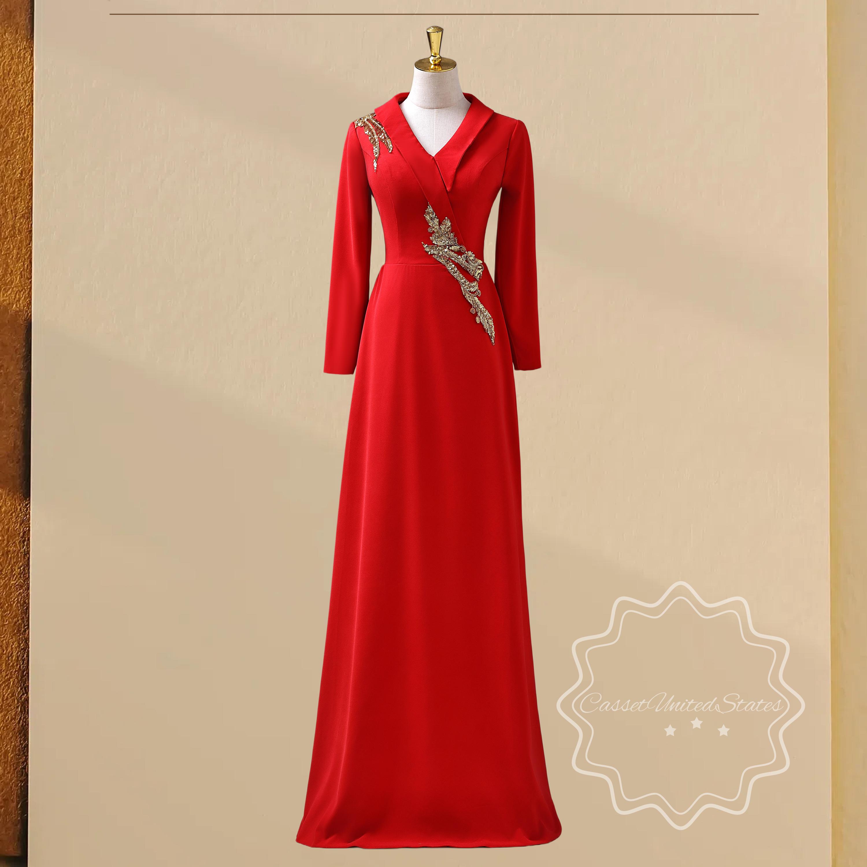 Red Sequin Long Dresses - Etsy Red Sequin Long Dresses - Etsy