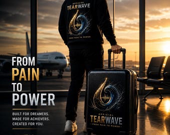 OfficialTearwave Limited Edition Suitcase-premium Travel Luggage with Unique Design