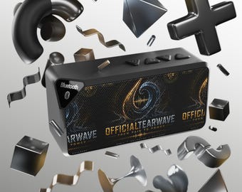 Altavoz Bluetooth con el logotipo oficial de Earwave / Audio inalámbrico portátil