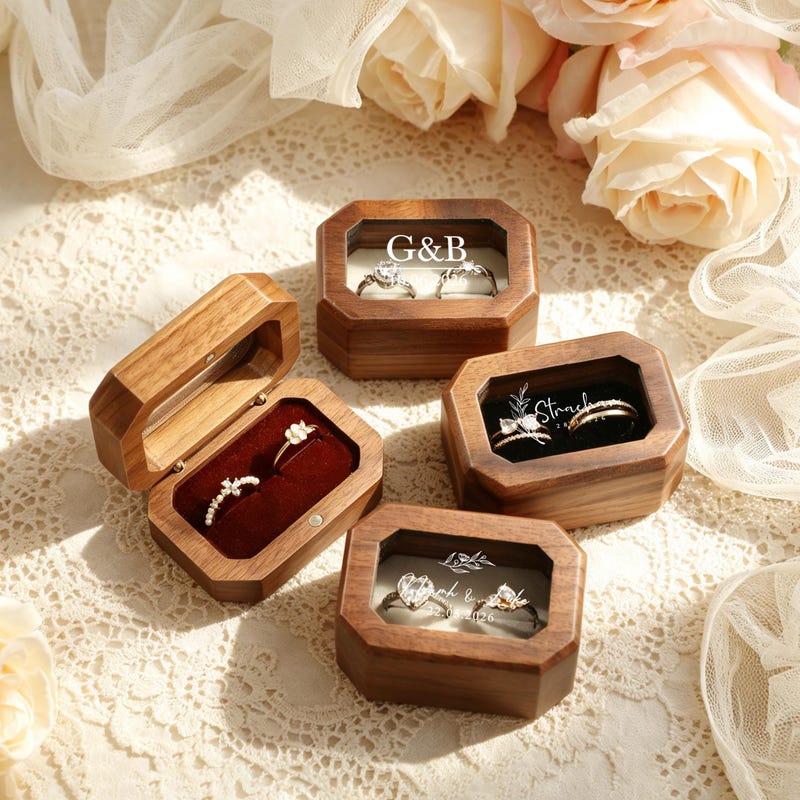 Wedding Ring Box - Etsy