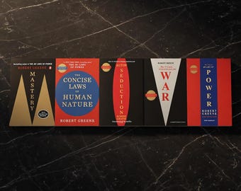 Robert Greene collectieset voor 5 boeken | 48 wetten van macht, meesterschap, kunst van verleiding,