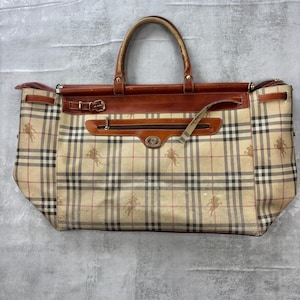 Burberry’s vintage rare Big Boston Bag / Monogram/ 1980~ /