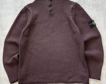 Sweter z wełny vintage Stone Island / Kolekcja 37 / Rozmiar L