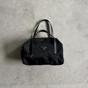 Prada Nylon Mini Boston Bag – Black, One Size