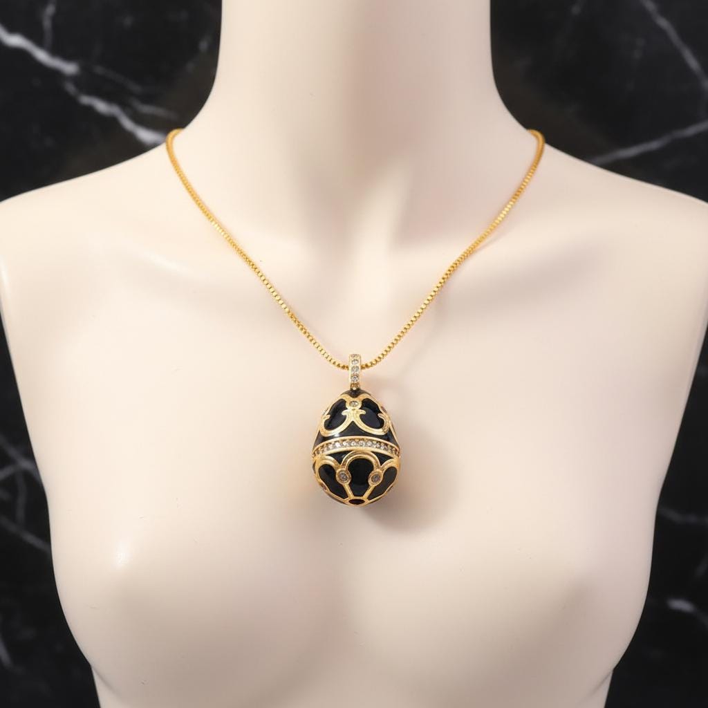 Faberge egg pendant - 日本 【美品】CINER サイナー エッグモチーフ 