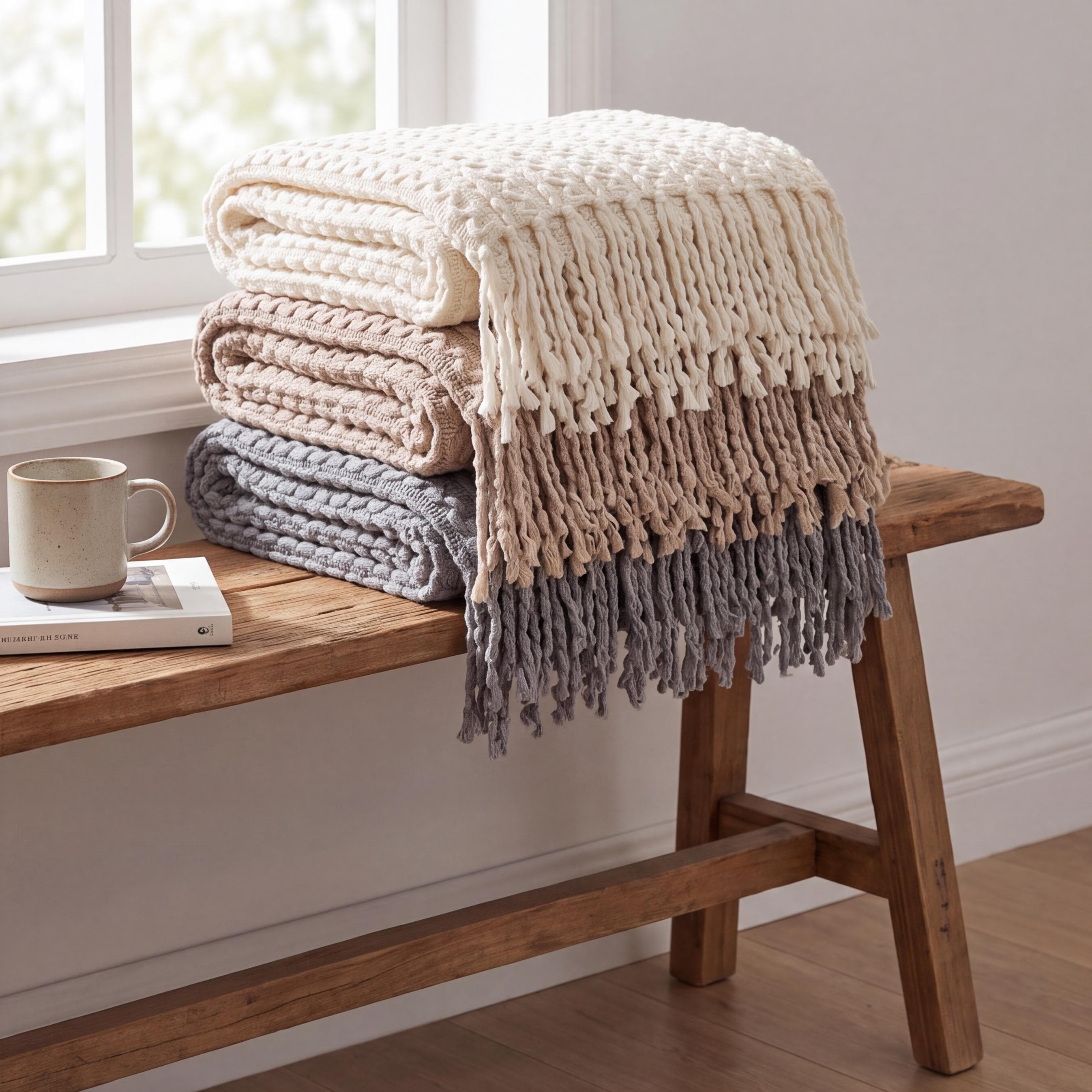 Throw Blankets With Fringe - Etsy