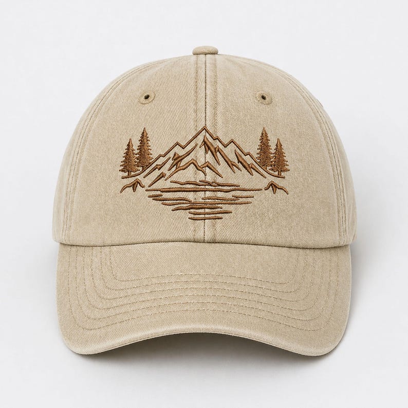 Stay Wild Embroidered Hat, Mountain Pine Tree Baseball Cap, Outdor Adventure Hat, Nature Lover Vintage Cap, Hiking Camping Bachelorette Gift Vintage Stone