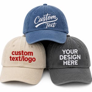 Casquette brodée personnalisée, casquette de baseball avec texte personnalisé, casquette avec texte devant/arrière, casquette de baseball unisexe à monogramme, casquette vintage, cadeau pour témoin