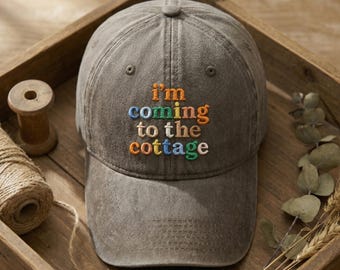 Embroidered Heated Rivalry Hockey Hat, I’m Coming to the Cottage Cap, LGBT Hockey Fan Baseball Hat, Hollanov Inspired Romance Reader Gifts