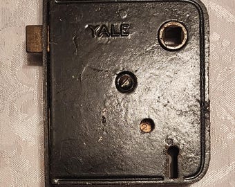 ビンテージのYale製ドアロック～送料無料！