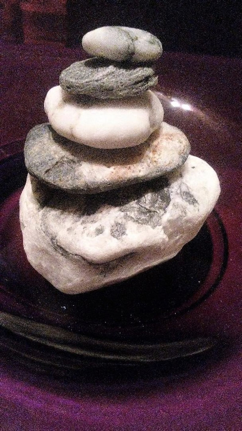 Beachy Stony Quartzy Ocean Stone Stack 5 Natural Beach Rocks Etsy Canada