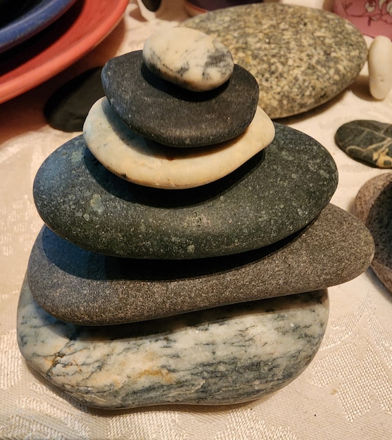 6 Stück gefasste Steine / Ozean Steine Deko Stein Stein meergrün Stein Blues Deko natur Deko Deko Stein Deko