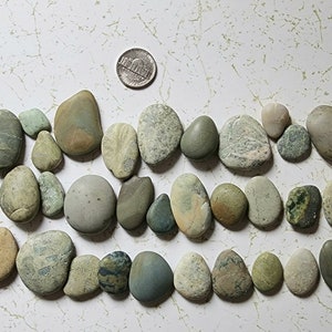 Beautiful Surf Tumbled Sea Stones 50 Natural Ocean Rocks Alter Therapy Beach Home Decor Zen Spa Meditation Terrarium Aquarium Peace Jewelry*