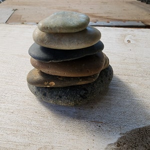 Small Unique Beach Stone Stack 6 Varied Natural Ocean Rocks Brown Black Succulent Garden Terrarium Beach Home Decor Desert Peaceful Stones