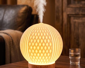 Geurverspreider, luchtbevochtiger, nachtlampje, minimalistisch Scandinavisch decor