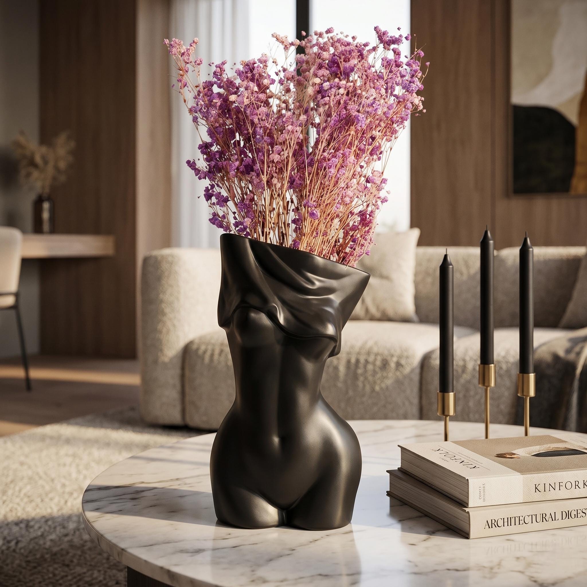 Female body vase