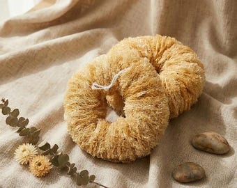 Spugna di luffa naturale, spugna esfoliante di luffa, spugna esfoliante per il corpo, luffa biologica