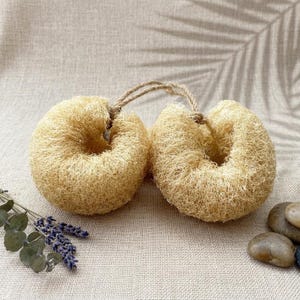 Bio Luffa Schwamm, natürlicher Badeschwamm, umweltfreundlicher Duschschwamm