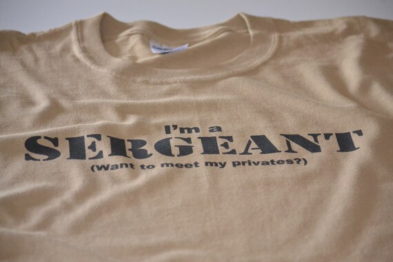 Funny Tshirt Rude Sergeant Military 