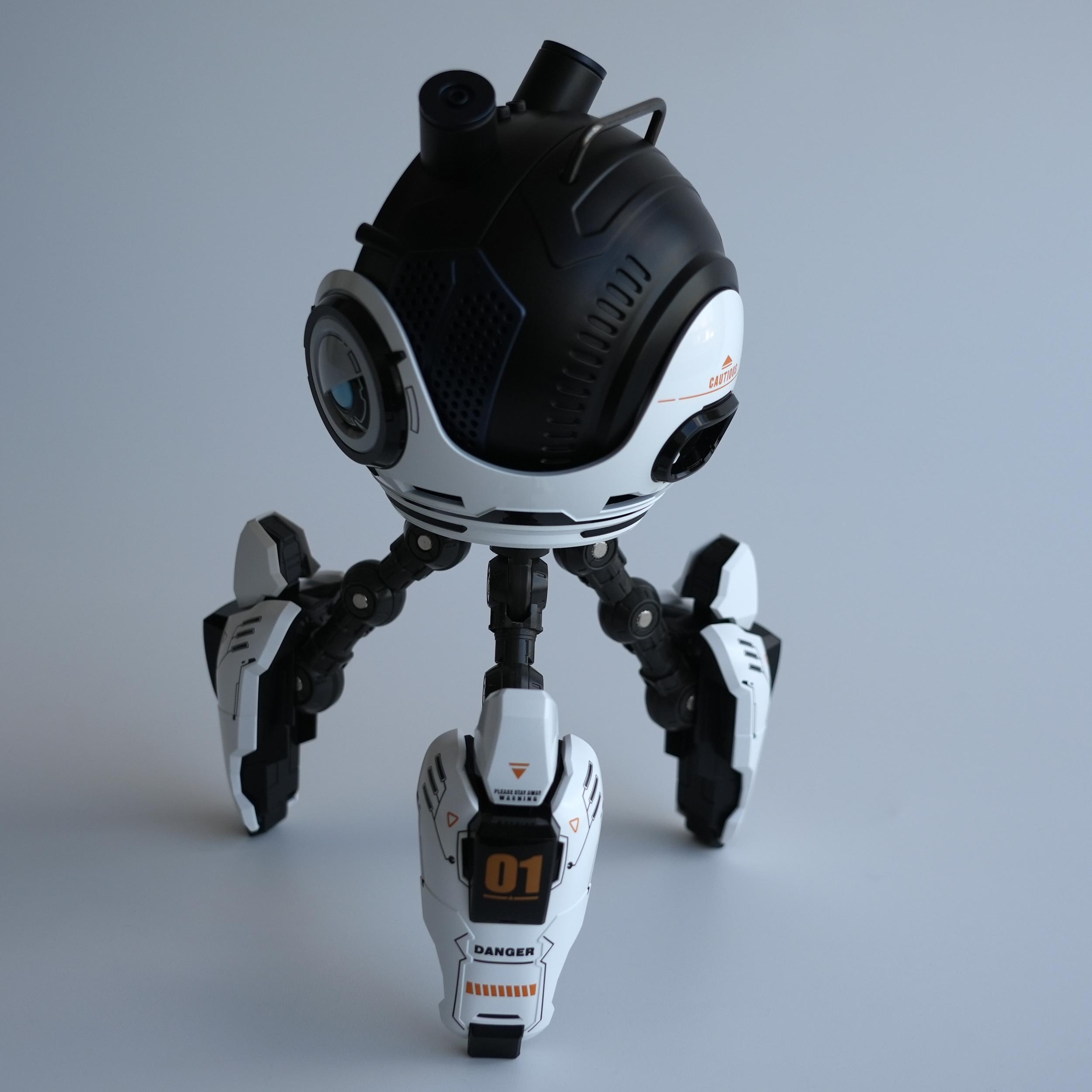 spirok ROBO with mecha stand 磁性流体 SPIROK ROBO With Stand - Magnetic Ferrofluid Art Toy – Sound