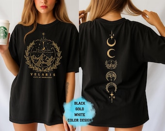 Velaris City of Starlight Shirt, ACOTAR Tee Gift, Night Court T-Shirt, Bookish Fantasy Tee, ACOTAR Merch Booktok, Moon Phase Shirt