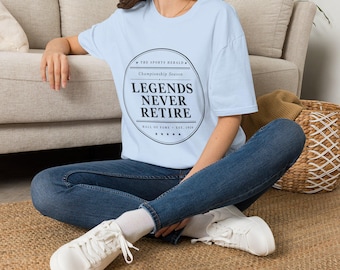 Vintage T-shirt Legends Never Retire | T-shirt, vader coach mentor pensioen